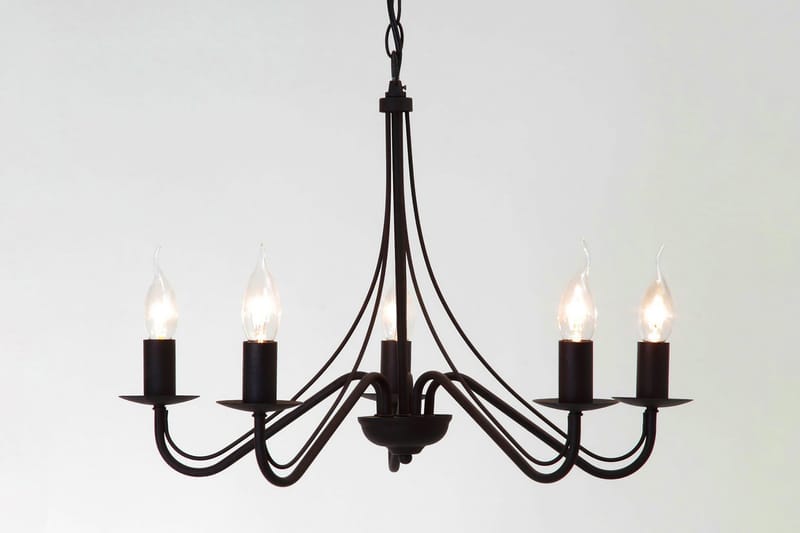 Trio Lighting Country lysekrone 5L E14 rustikk - Belysning - Innendørsbelysning & Lamper - Taklampe - Krystallkrone & takkrone
