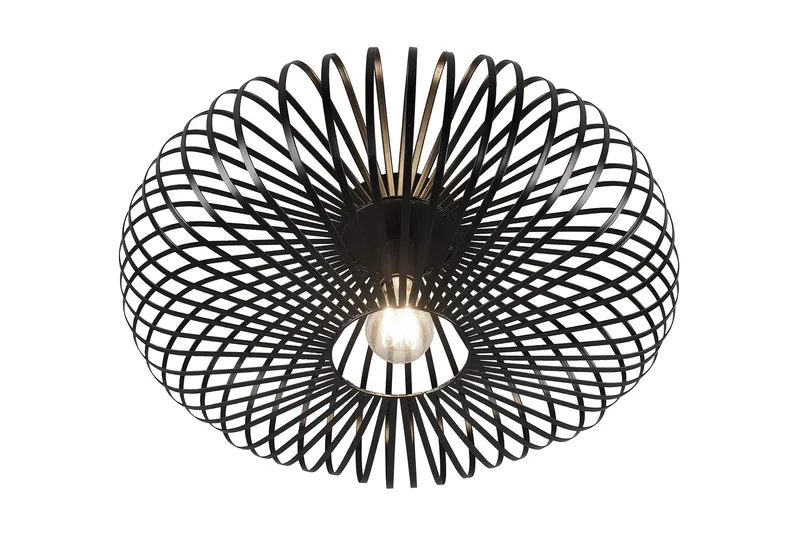 Trio Lighting Johann plafond E27 50 cm matt svart - Belysning - Innendørsbelysning & Lamper - Taklampe - Plafondlampe