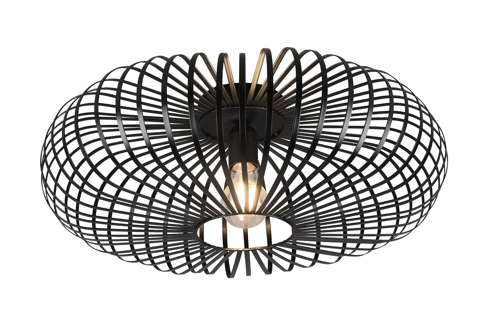 Trio Lighting Johann plafond E27 50 cm matt svart -