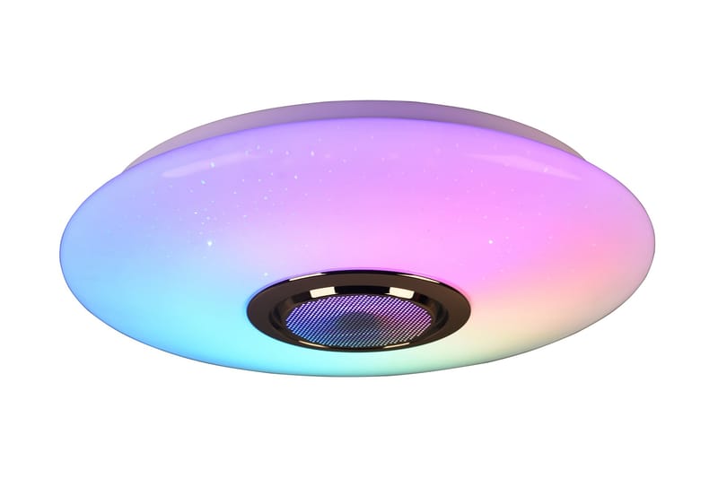 Trio Lighting Musica LED plafond med Bluetooth-høyttaler RGBW - Belysning - Innendørsbelysning & Lamper - Taklampe - Plafondlampe