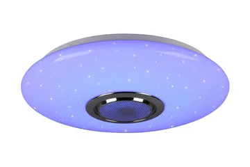 Trio Lighting Musica LED plafond med Bluetooth-høyttaler RGBW - Belysning - Innendørsbelysning & Lamper - Taklampe - Plafondlampe