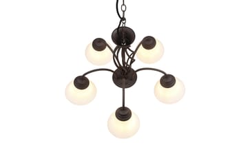 Trio Lighting Rostica lysekrone 5L E27 rustikk - Belysning - Innendørsbelysning & Lamper - Taklampe - Krystallkrone & takkrone