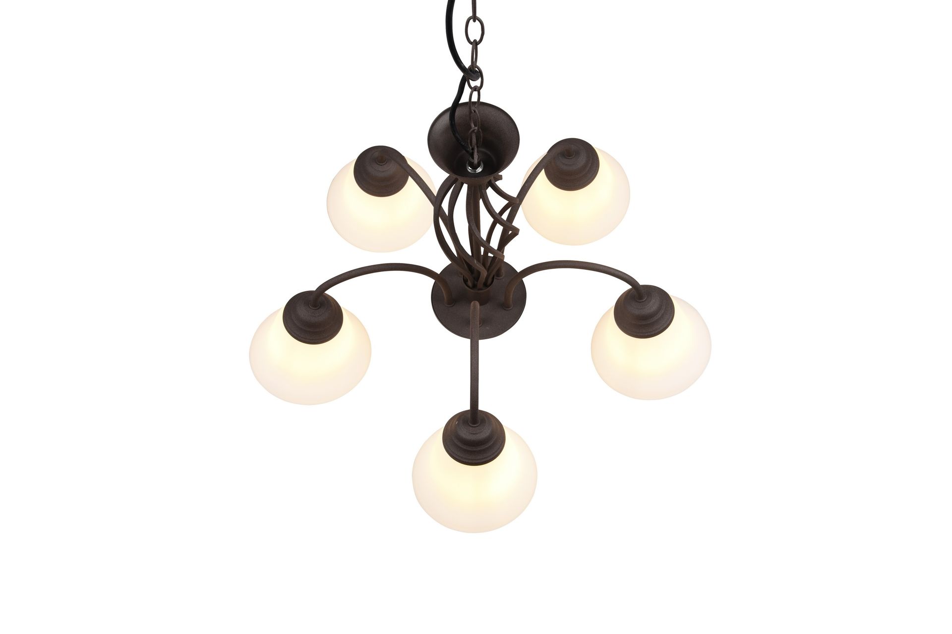 Trio Lighting Rostica lysekrone 5L E27 rustikk - Belysning - Innendørsbelysning & Lamper - Taklampe - Krystallkrone & takkrone