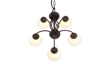 Trio Lighting Rostica lysekrone 5L E27 rustikk - Belysning - Innendørsbelysning & Lamper - Taklampe - Krystallkrone & takkrone