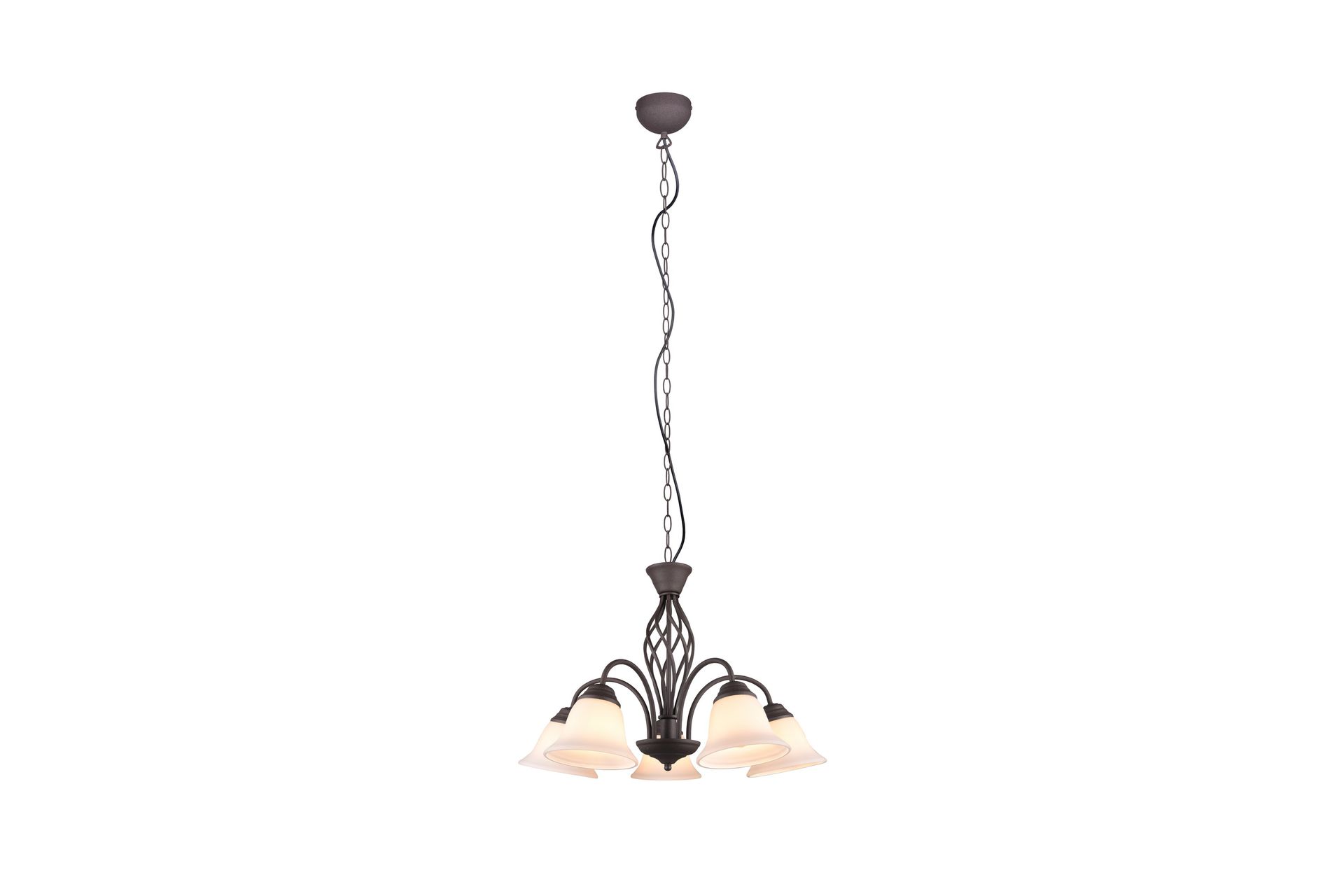 Trio Lighting Rostica lysekrone 5L E27 rustikk - Belysning - Innendørsbelysning & Lamper - Taklampe - Krystallkrone & takkrone