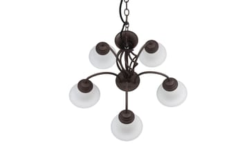 Trio Lighting Rostica lysekrone 5L E27 rustikk - Belysning - Innendørsbelysning & Lamper - Taklampe - Krystallkrone & takkrone