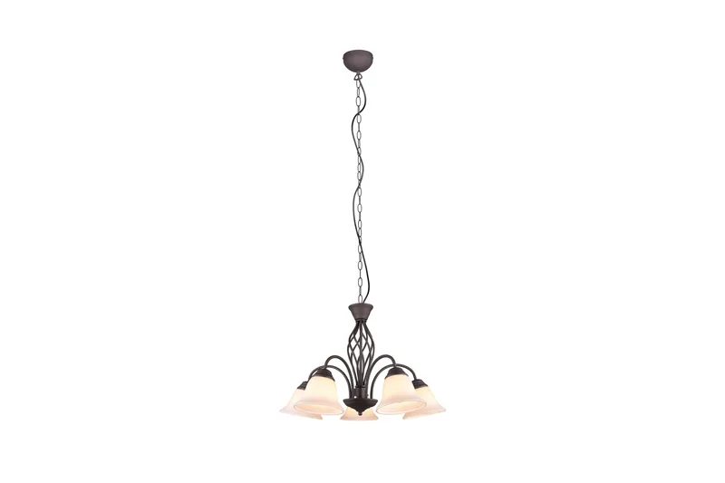 Trio Lighting Rostica lysekrone 5L E27 rustikk - Belysning - Innendørsbelysning & Lamper - Taklampe - Krystallkrone & takkrone
