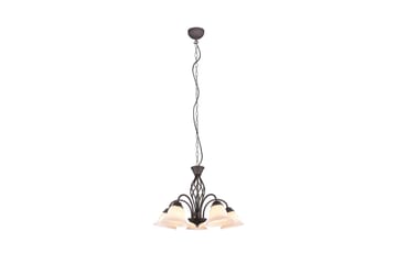 Trio Lighting Rostica lysekrone 5L E27 rustikk - Belysning - Innendørsbelysning & Lamper - Taklampe - Krystallkrone & takkrone