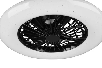 Trio Lighting Stralsund LED tak-/veggvifte matt svart starlight - Belysning - Innendørsbelysning & Lamper - Taklampe - Plafondlampe