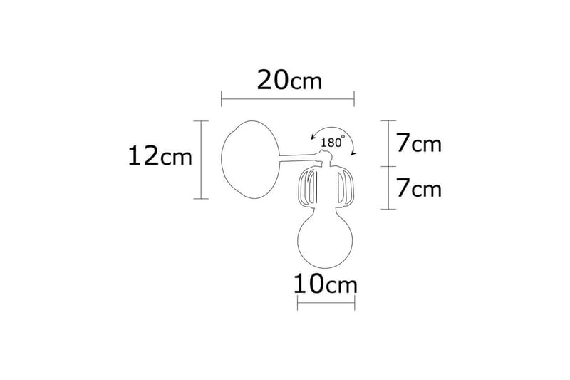 Vegg lampe Griffin Innrammet Svart - Svart - Belysning - Innendørsbelysning & Lamper - Taklampe - Pendellamper & Hengelamper
