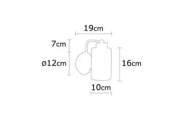 Vegg lampe Jaska Enkelt Sølv - Sølv - Belysning - Innendørsbelysning & Lamper - Taklampe - Pendellamper & Hengelamper