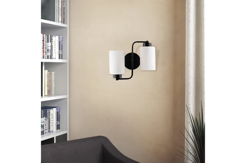 Vegg lampe Jaska To Svart - Svart - Belysning - Innendørsbelysning & Lamper - Taklampe - Pendellamper & Hengelamper