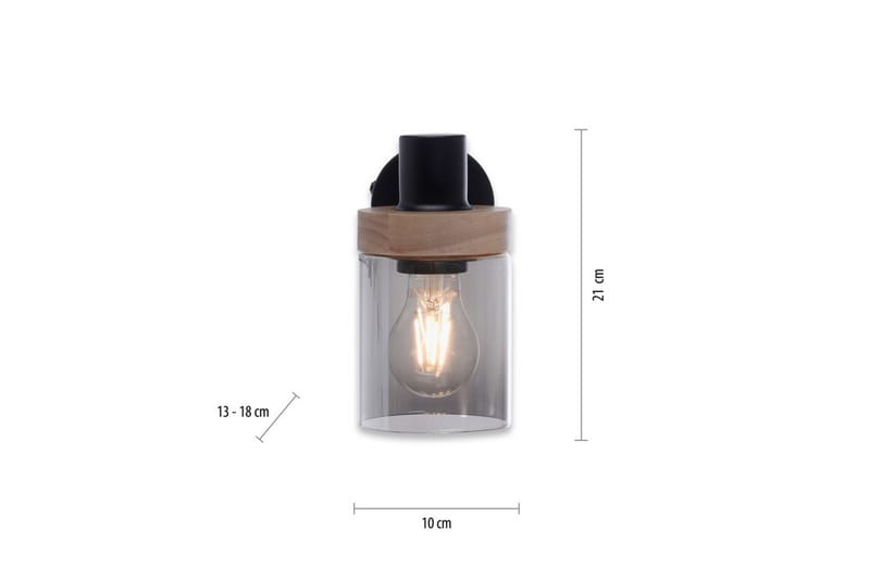 Vegg- og taklampe Pasqual - 19x18x21 cm - Belysning - Innendørsbelysning & Lamper - Taklampe - Pendellamper & Hengelamper