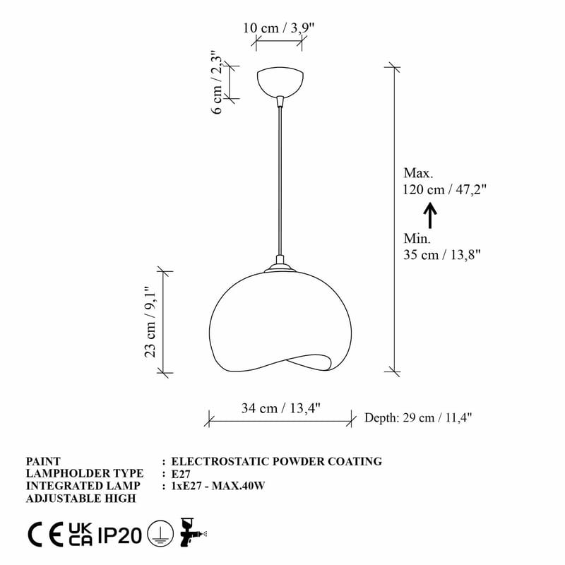 Vyrel pendellampe - Svart - Belysning - Innendørsbelysning & Lamper - Taklampe - Krystallkrone & takkrone