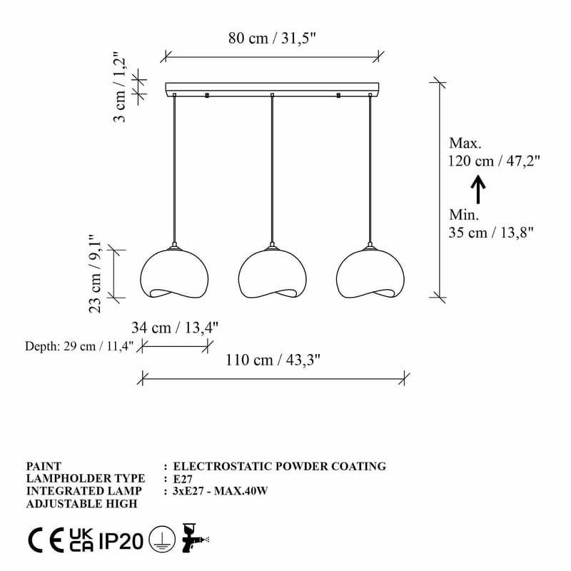 Vyrel pendellampe - Hvit - Belysning - Innendørsbelysning & Lamper - Taklampe - Krystallkrone & takkrone
