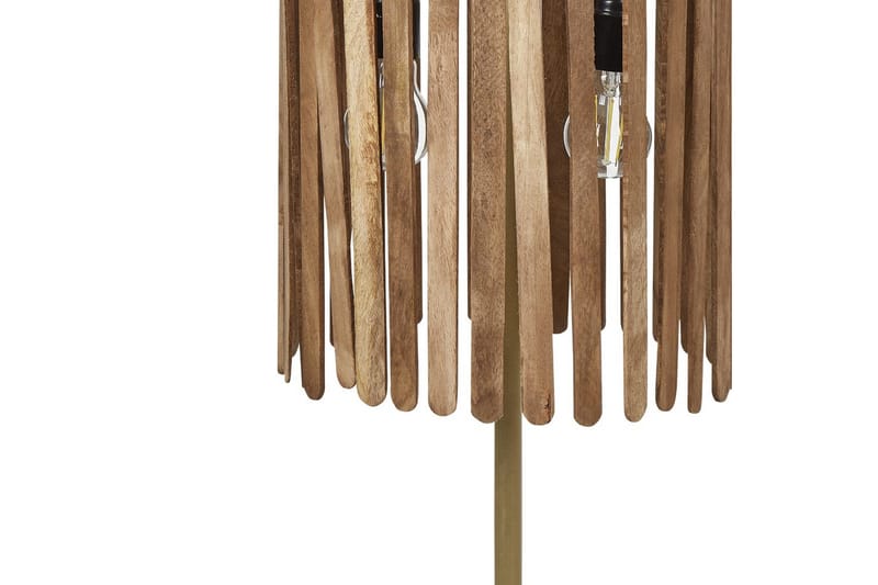 Tenedos Bordlampe 77 cm E27 - Messing/Mørkt tre - Belysning - Innendørsbelysning & Lamper - Vinduslampe - Vinduslampe på fot