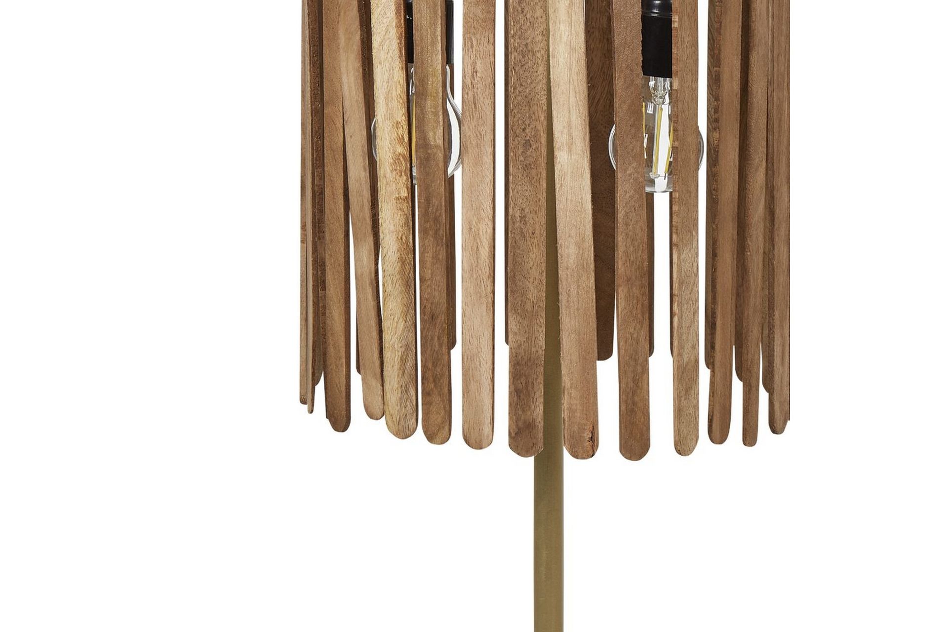 Tenedos Bordlampe 77 cm E27 - Messing/Mørkt tre - Belysning - Innendørsbelysning & Lamper - Vinduslampe - Vinduslampe på fot