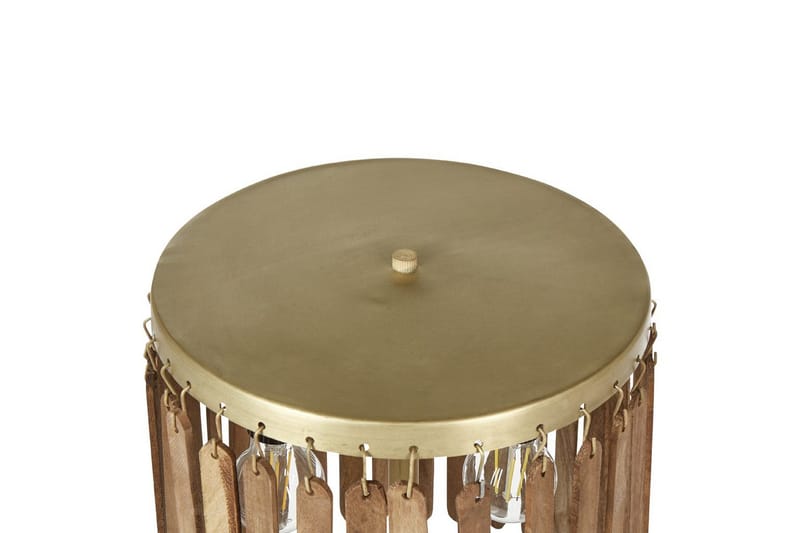 Tenedos Bordlampe 77 cm E27 - Messing/Mørkt tre - Belysning - Innendørsbelysning & Lamper - Vinduslampe - Vinduslampe på fot