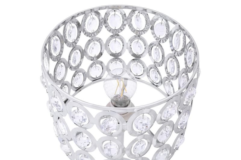 Tenna Bordlampe 25 cm - Sølv - Soveromslampe - Bordlampe