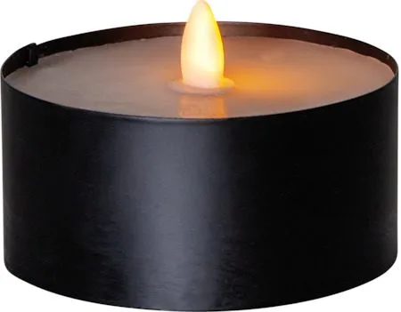 Torch Candle LED-lys 10,5 cm, svart