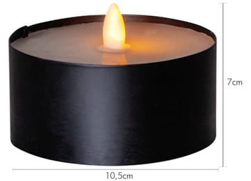 Torch Candle LED-lys 10,5 cm - svart - Belysning - Innendørsbelysning & Lamper - Dekorasjonsbelysning