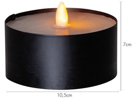 Torch Candle LED-lys 10,5 cm - svart - Belysning - Innendørsbelysning & Lamper - Dekorasjonsbelysning