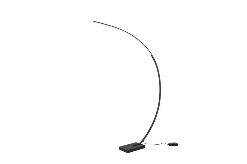 Trio Lighting Bangkok LED gulvlampe matt sort - Matt svart - Belysning - Innendørsbelysning & Lamper - Soveromslampe