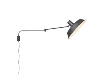 Trio Lighting Bolder vegglampe E27 matt sort - Matt svart - Belysning - Innendørsbelysning & Lamper - Nattlampe - Nattlampe vegg