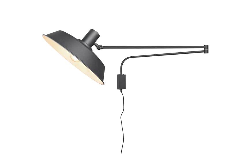 Trio Lighting Bolder vegglampe E27 matt sort - Matt svart - Belysning - Innendørsbelysning & Lamper - Vegglampe