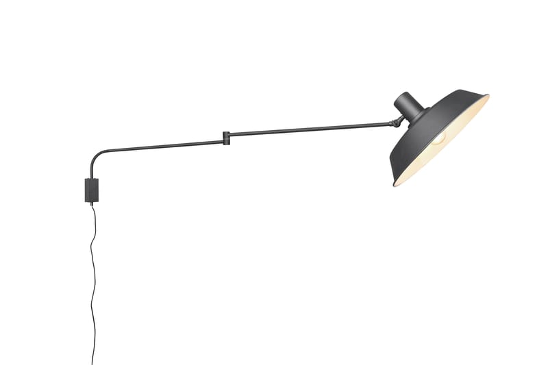 Trio Lighting Bolder vegglampe E27 matt sort - Matt svart - Belysning - Innendørsbelysning & Lamper - Vegglampe