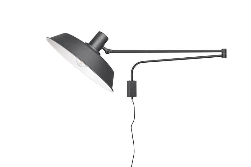 Trio Lighting Bolder vegglampe E27 matt sort - Matt svart - Belysning - Innendørsbelysning & Lamper - Vegglampe