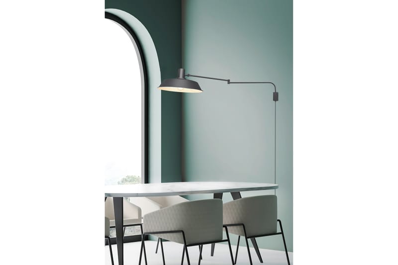 Trio Lighting Bolder vegglampe E27 matt sort - Matt svart - Belysning - Innendørsbelysning & Lamper - Vegglampe