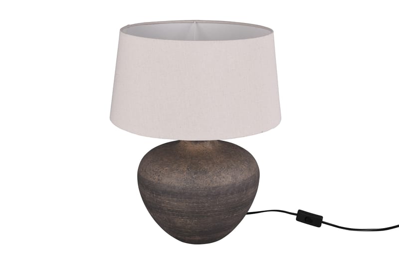 Trio Lighting Lou bordlampe 38cm E14 brun - Belysning - Innendørsbelysning & Lamper - Soveromslampe