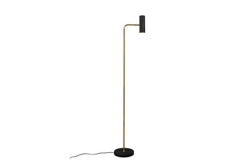 Trio Lighting Marley gulvlampe GU10 matt messing/matt svart - Messing/Matt svart - Belysning - Innendørsbelysning & Lamper - Soveromslampe