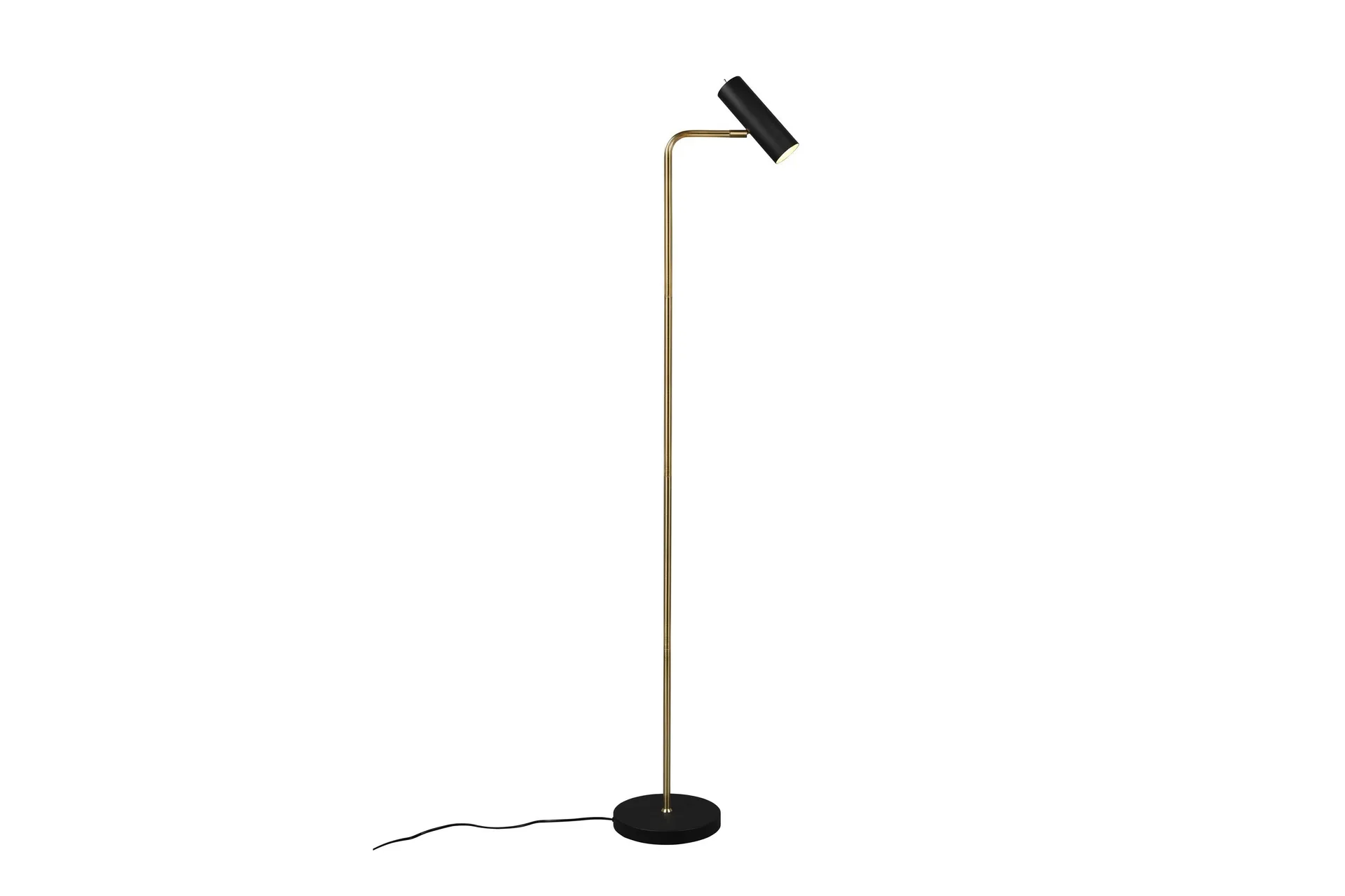 Trio Lighting Marley gulvlampe GU10 matt messing/matt svart - Messing/Matt svart
