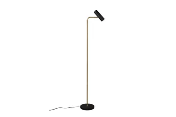 Trio Lighting Marley gulvlampe GU10 matt messing/matt svart - Messing/Matt svart - Belysning - Innendørsbelysning & Lamper - Soveromslampe