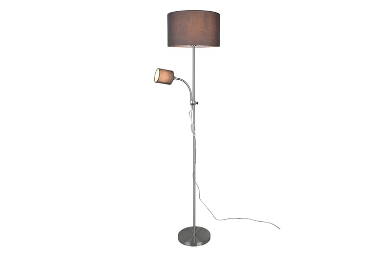 Trio Lighting Owen gulvlampe E27+E14 grå - Belysning - Innendørsbelysning & Lamper - Soveromslampe