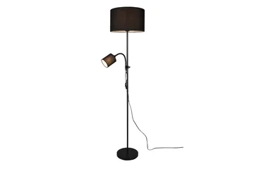 Trio Lighting Owen gulvlampe E27+E14 svart - Belysning - Innendørsbelysning & Lamper - Gulvlampe - Toarmet gulvlampe