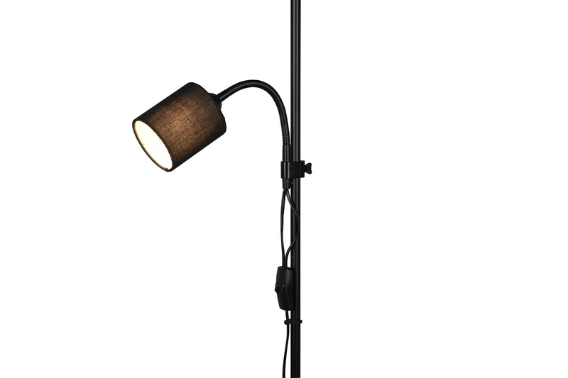 Trio Lighting Owen gulvlampe E27+E14 svart - Belysning - Innendørsbelysning & Lamper - Soveromslampe