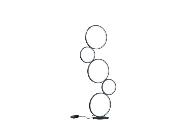Trio Lighting Rondo LED gulvlampe matt svart - Belysning - Innendørsbelysning & Lamper - Soveromslampe