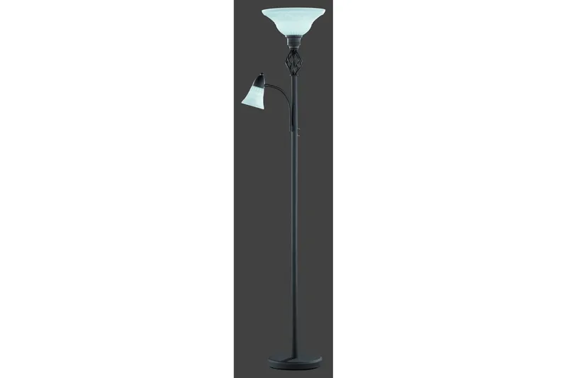 Trio Lighting Rostica gulvlampe uplight E27 + E14, undefined
