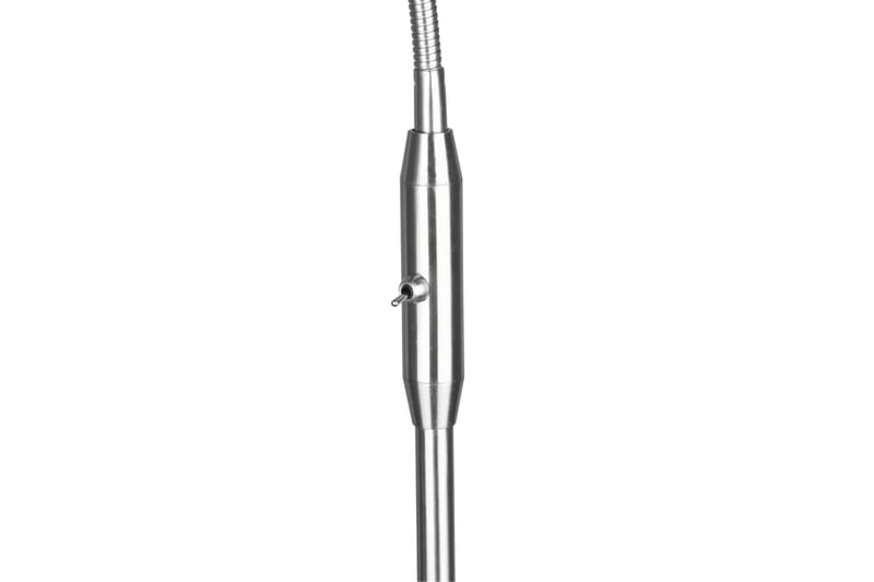 Trio Lighting Tommy gulvlampe 1L E14 børstet stål/hvit - Belysning - Innendørsbelysning & Lamper - Soveromslampe