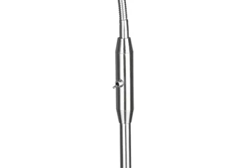 Trio Lighting Tommy gulvlampe 1L E14 børstet stål/hvit - Belysning - Innendørsbelysning & Lamper - Soveromslampe