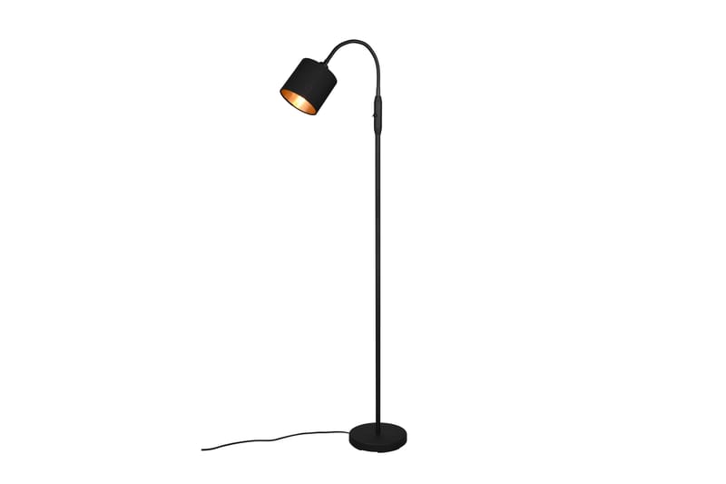 Trio Lighting Tommy gulvlampe 1L E14 matt svart/gull - Belysning - Innendørsbelysning & Lamper - Soveromslampe