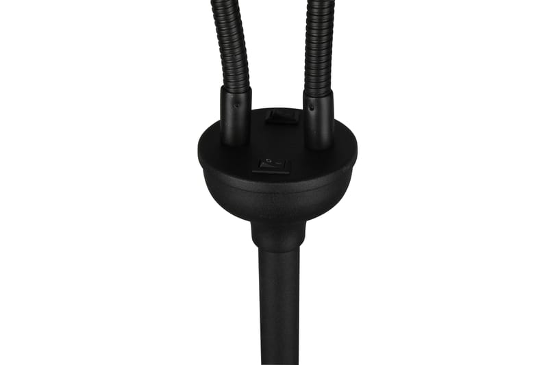 Trio Lighting Tommy gulvlampe 2L E14 matt svart/gull - Belysning - Innendørsbelysning & Lamper - Soveromslampe