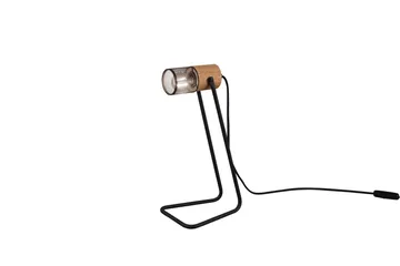 Trio Lighting Tosh bordlampe E27 matt sort - Natur/Matt svart - Belysning - Innendørsbelysning & Lamper - Bordlampe - Skrivebordslampe