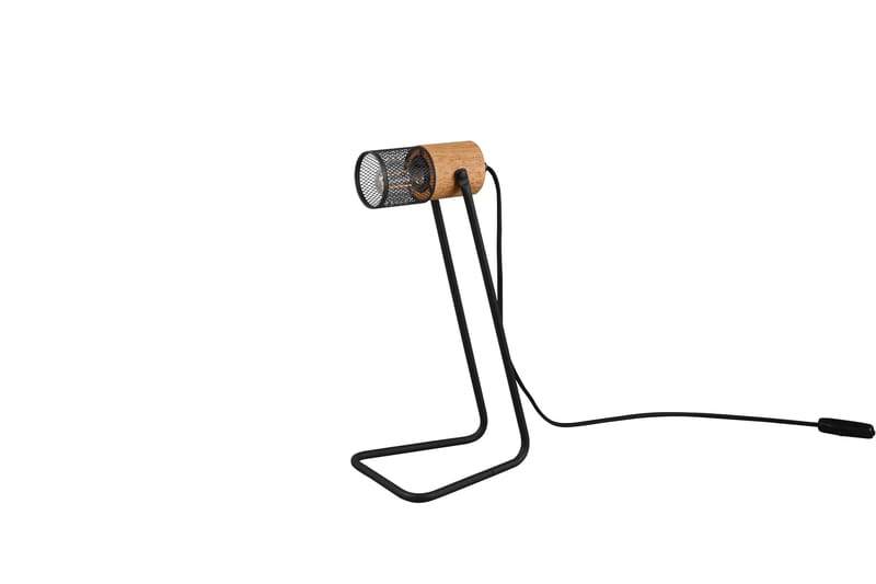 Trio Lighting Tosh bordlampe E27 matt sort - Natur/Matt svart - Belysning - Innendørsbelysning & Lamper - Soveromslampe