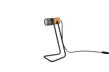 Trio Lighting Tosh bordlampe E27 matt sort - Natur/Matt svart - Belysning - Innendørsbelysning & Lamper - Bordlampe - Skrivebordslampe