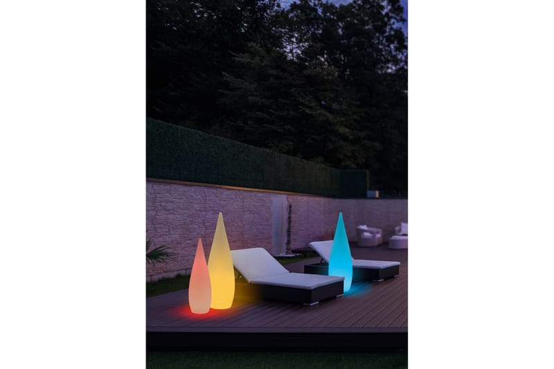 Trio Lighting Palmas LED gulv 80 cm RGBW fjernkontroll hvit - Belysning - Innendørsbelysning & Lamper - Soveromslampe