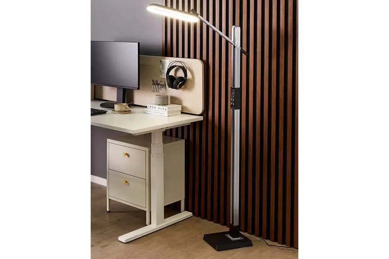 Tyrekli Gulvlampe 144 cm - Mørkegrå - Belysning - Innendørsbelysning & Lamper - Soveromslampe